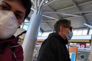 Once a week we go to the sumermarket